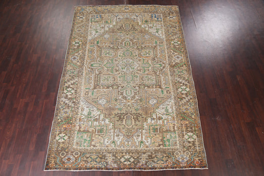 Vintage Wool Heriz Persian Area Rug 8x12