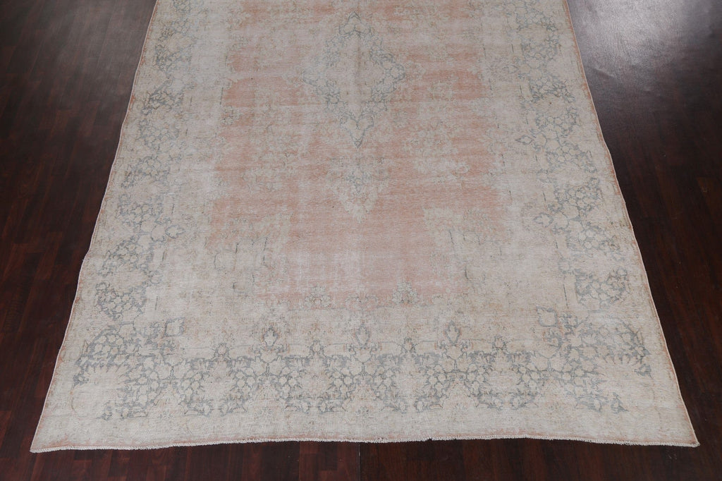 Vintage Distressed Kerman Persian Area Rug 10x16