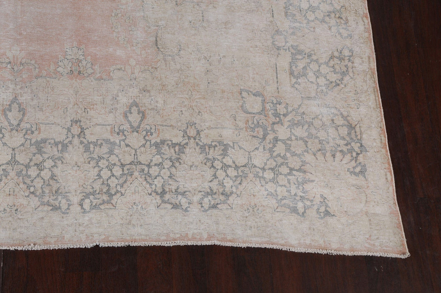 Vintage Distressed Kerman Persian Area Rug 10x16