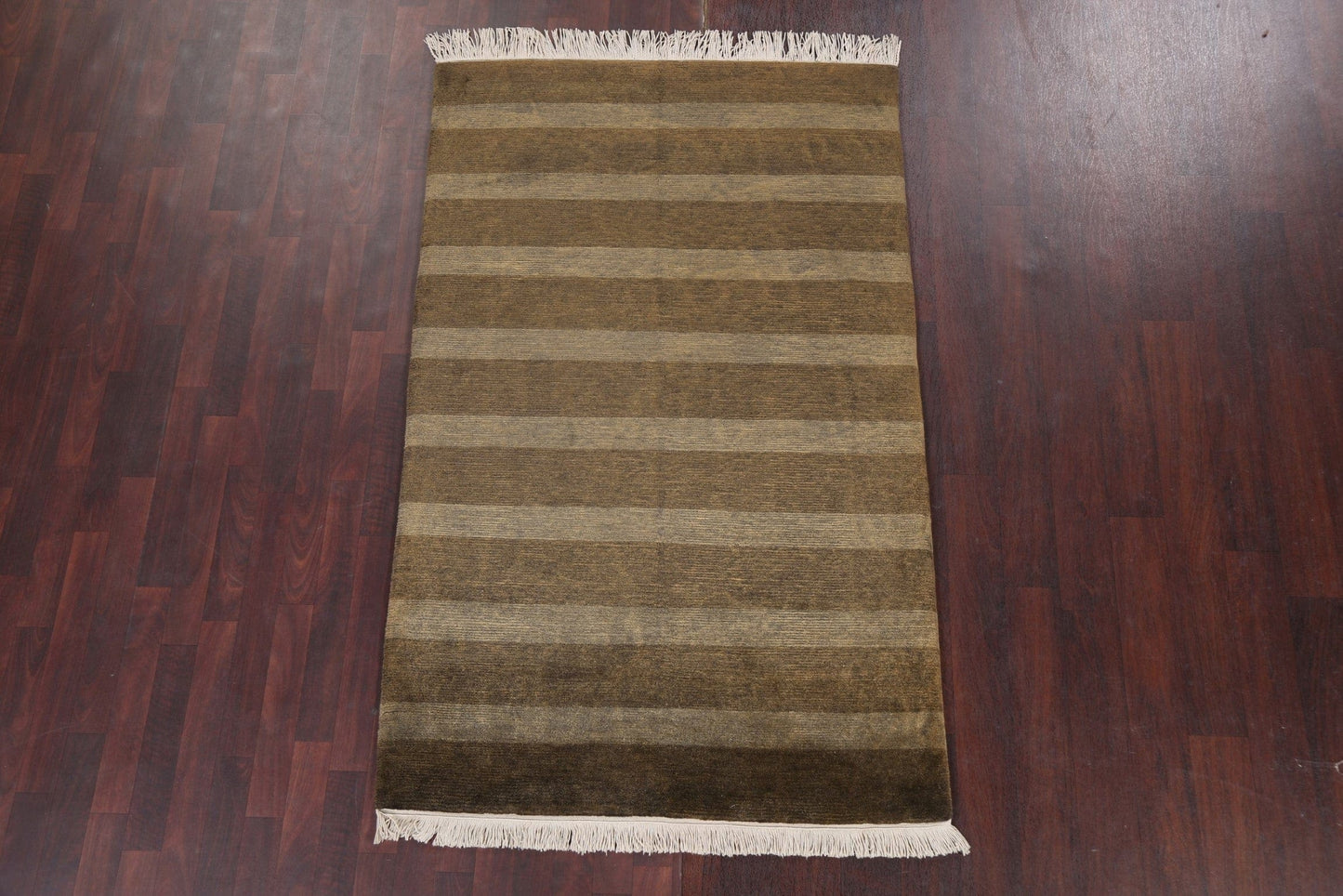 Vegetable Dye Nepalese Contemporary Area Rug 4x7