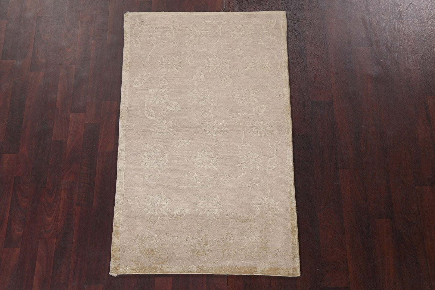 Vegetable Dye Modern Nepalese Wool Handmade Rug 3x5