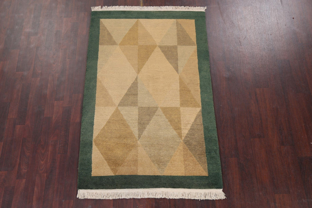 Vegetable Dye Nepalese Oriental Area Rug 4x6