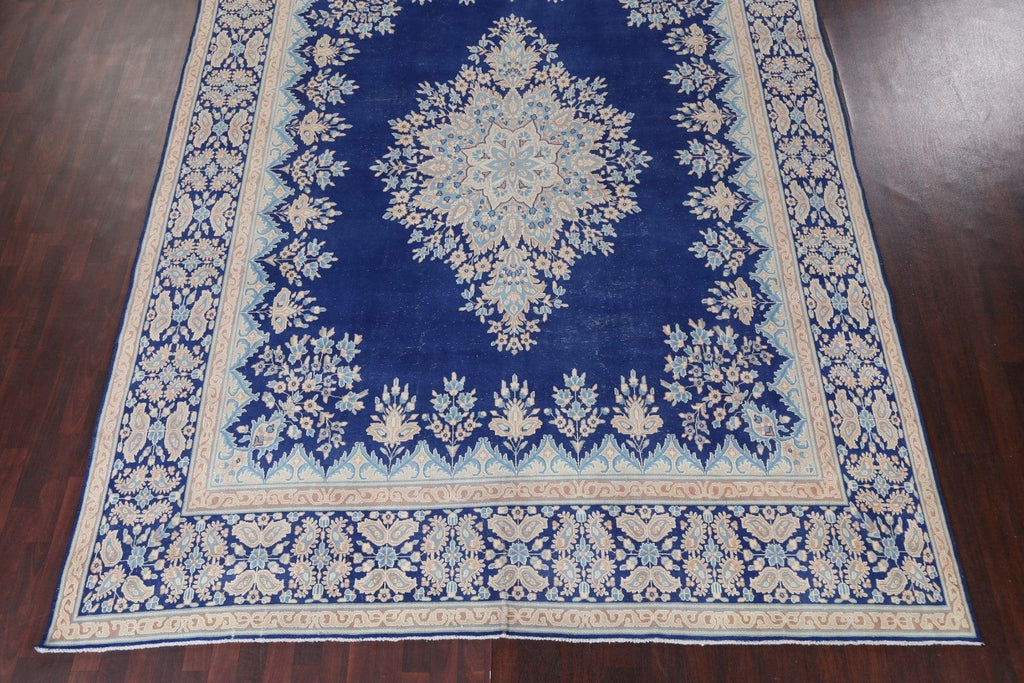 Vintage Wool Kerman Persian Area Rug 10x13