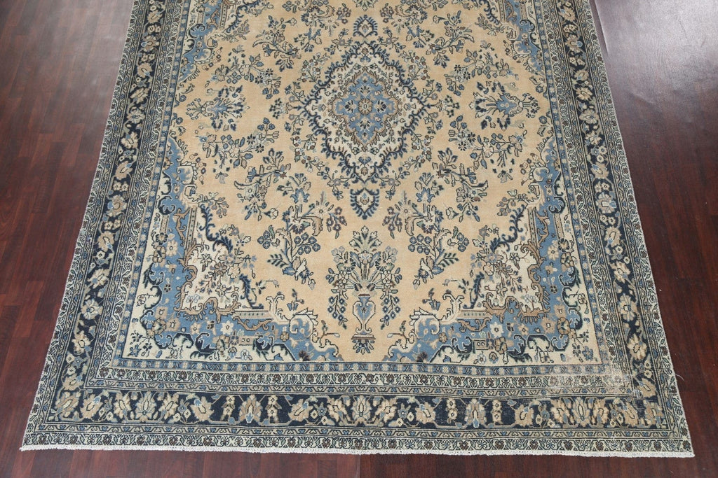 Vintage Wool Hamedan Persian Area Rug 10x13