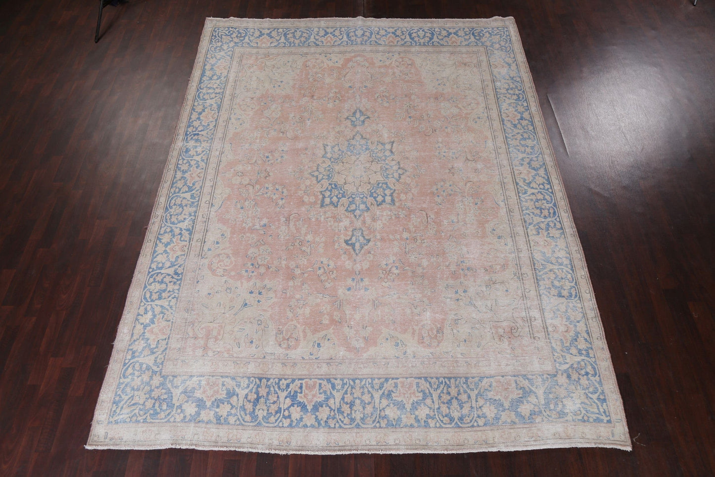 Vintage Distressed Kerman Persian Area Rug 10x13