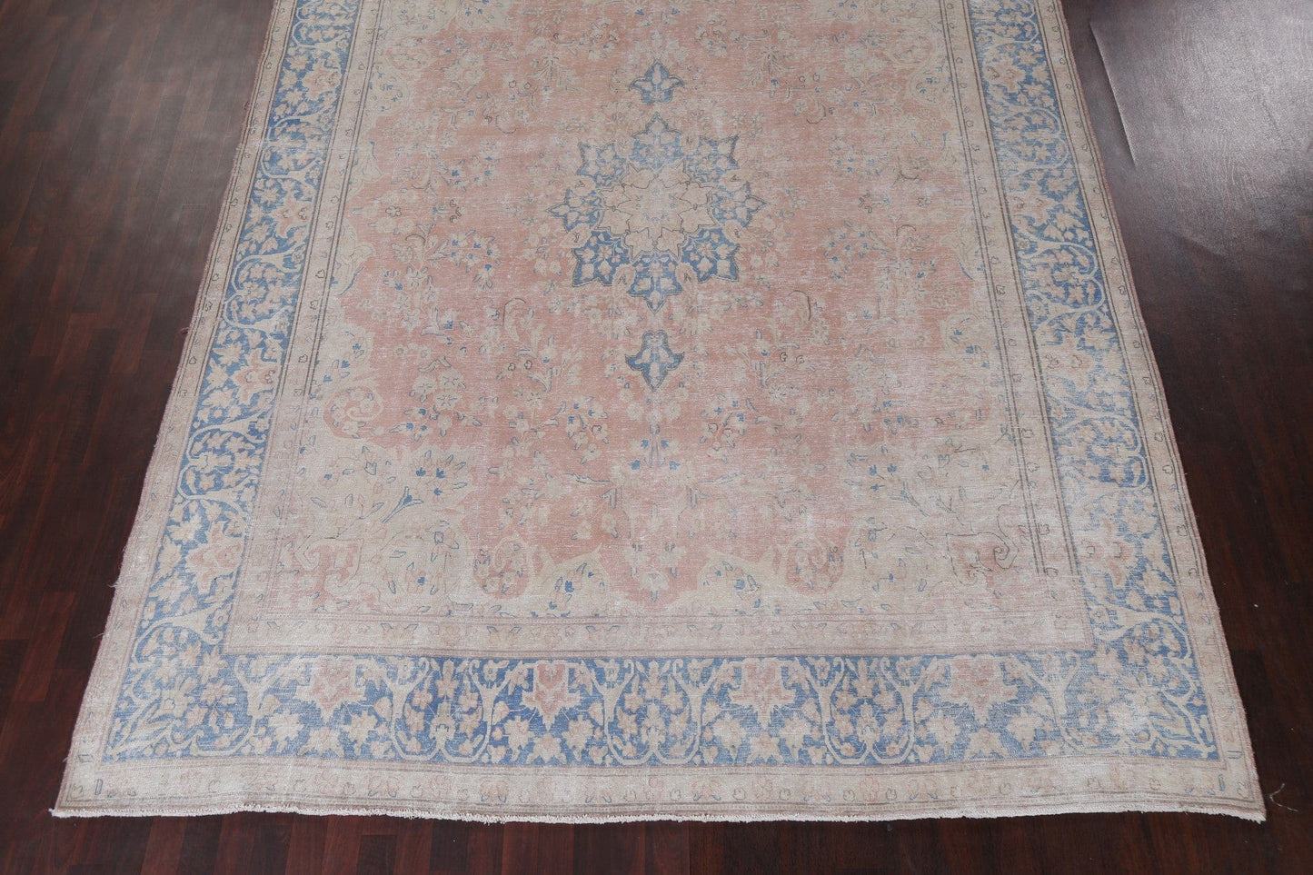 Vintage Distressed Kerman Persian Area Rug 10x13