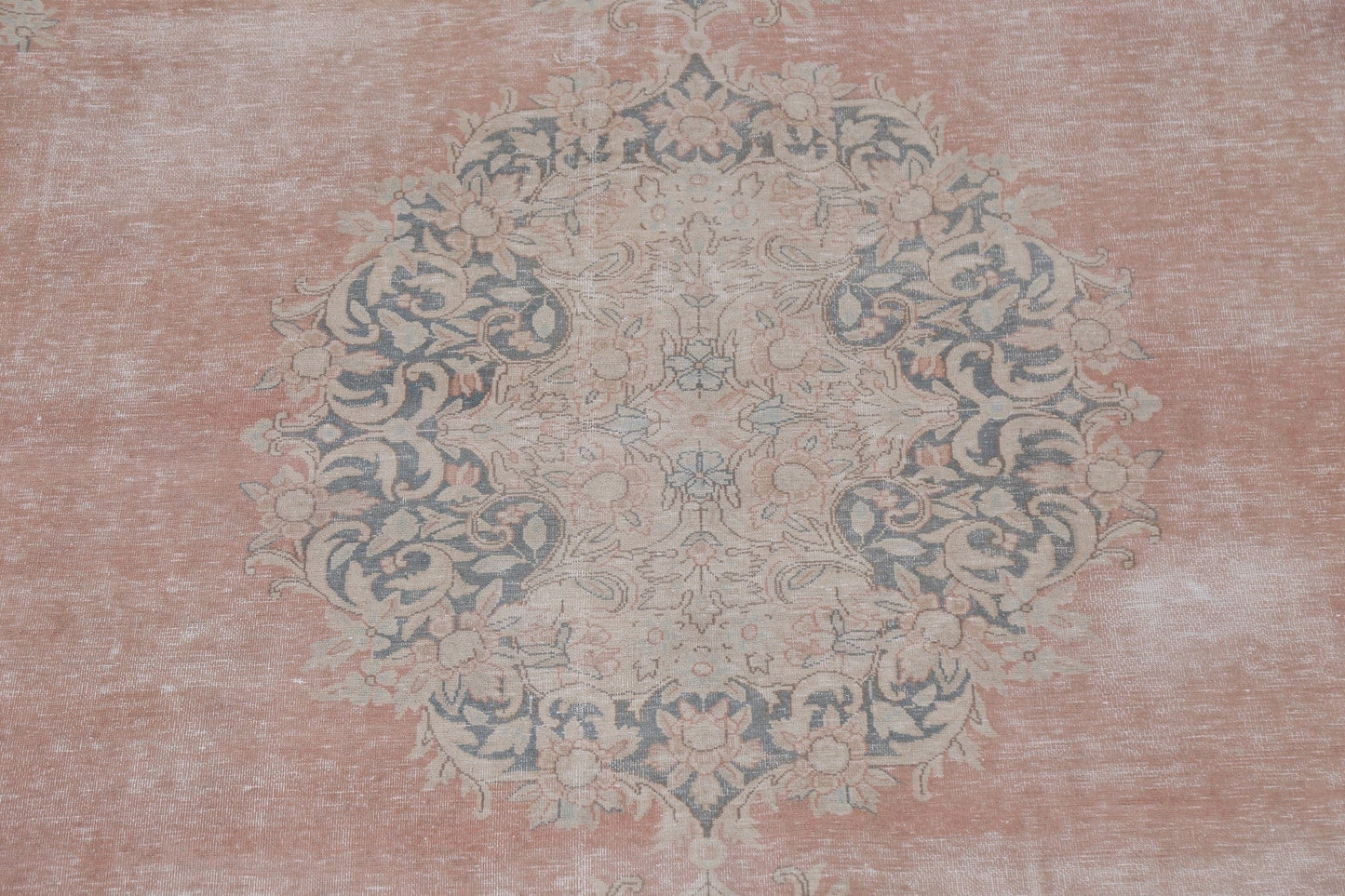 Vintage Distressed Kerman Persian Area Rug 10x13