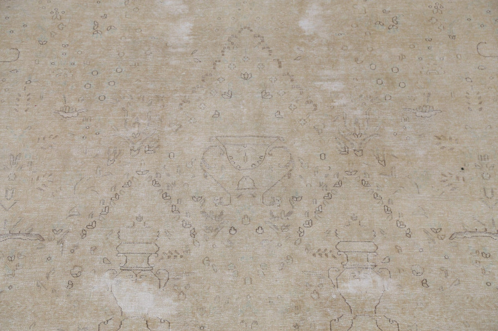 Muted Distressed Kerman Persian Area Rug 10x13