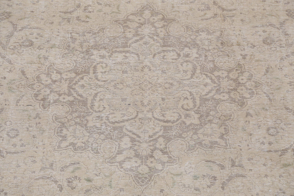 Muted Distressed Tabriz Persian Area Rug 10x13