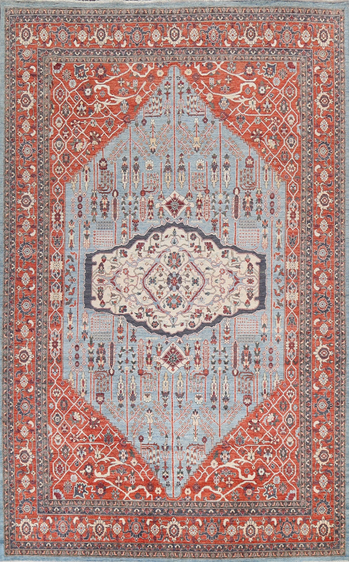 Vegetable Dye Heriz Serapi Oriental Area Rug 10x14