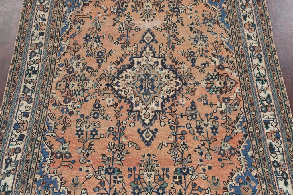 Vintage Wool Hamedan Persian Area Rug 7x10