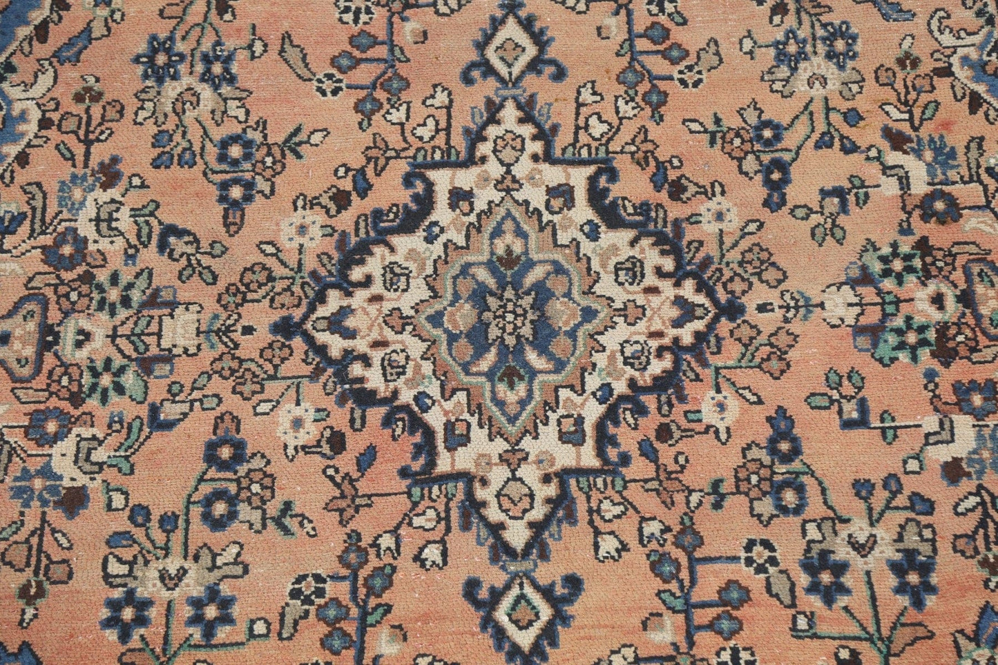 Vintage Wool Hamedan Persian Area Rug 7x10