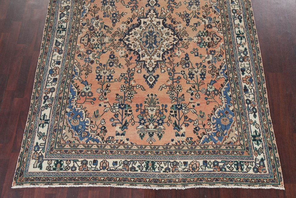 Vintage Wool Hamedan Persian Area Rug 7x10