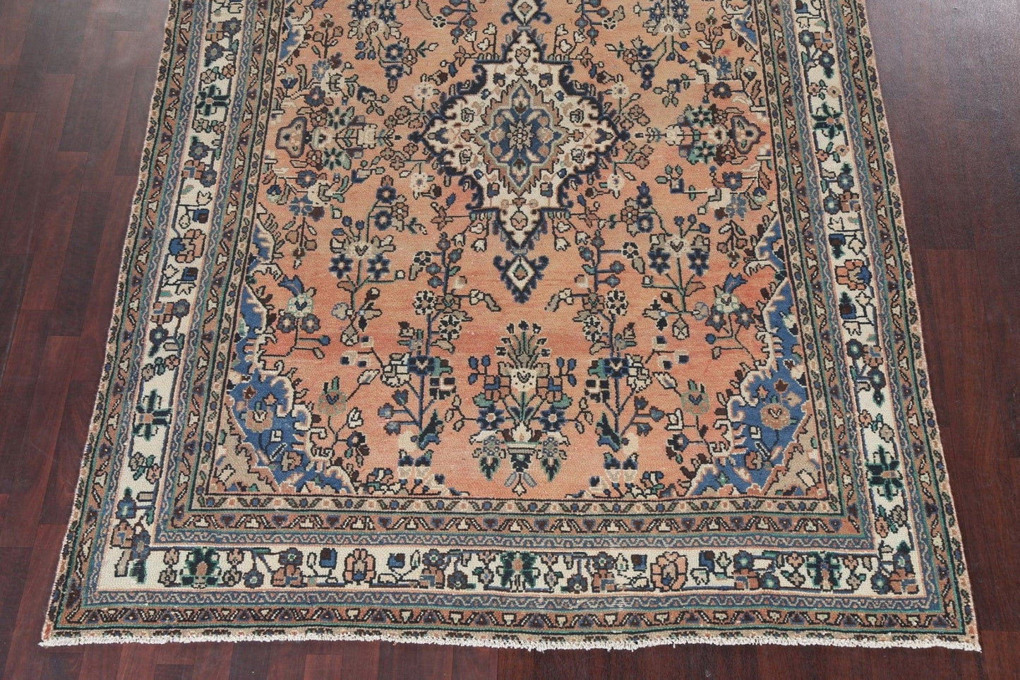 Vintage Wool Hamedan Persian Area Rug 7x10