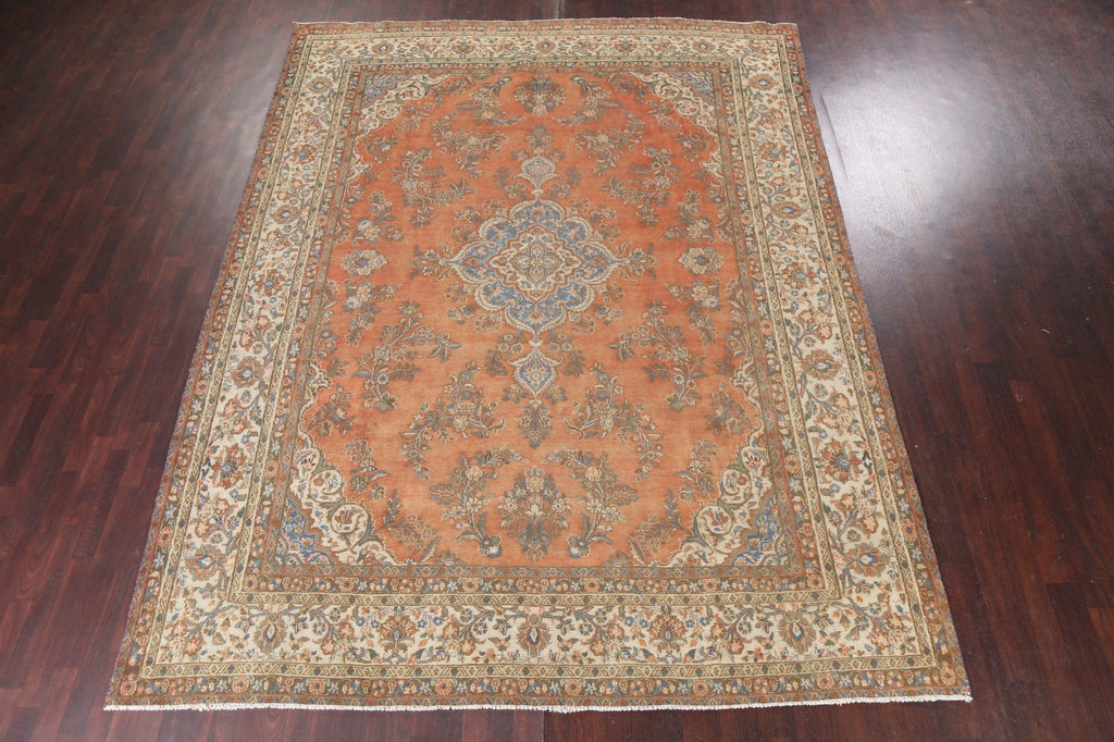 Vintage Wool Mahal Persian Area Rug 10x13