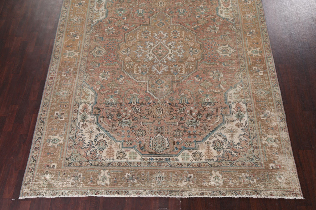 Vintage Handmade Tabriz Persian Area Rug 8x11