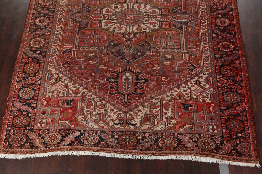 Antique Vegetable Dye Heriz Persian Area Rug 10x12