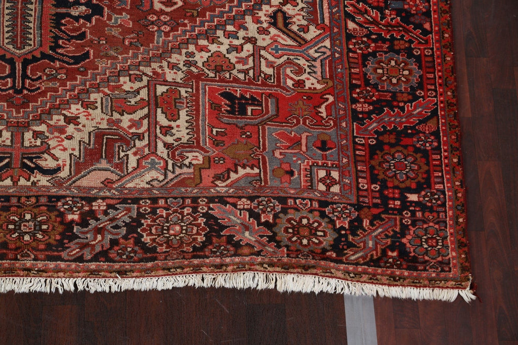 Antique Vegetable Dye Heriz Persian Area Rug 10x12