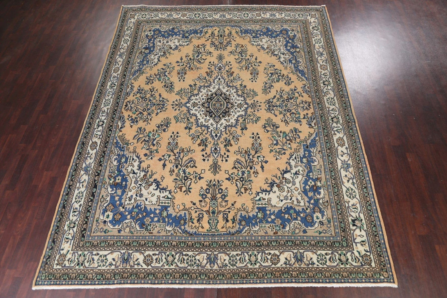 Vintage Wool Hamedan Persian Area Rug 10x13