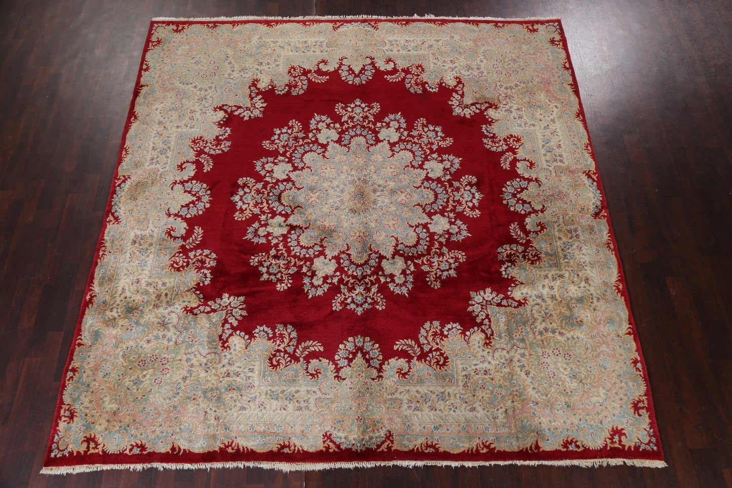 Vegetable Dye Kerman Persian Square Area Rug 10x10