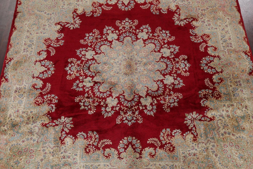 Vegetable Dye Kerman Persian Square Area Rug 10x10