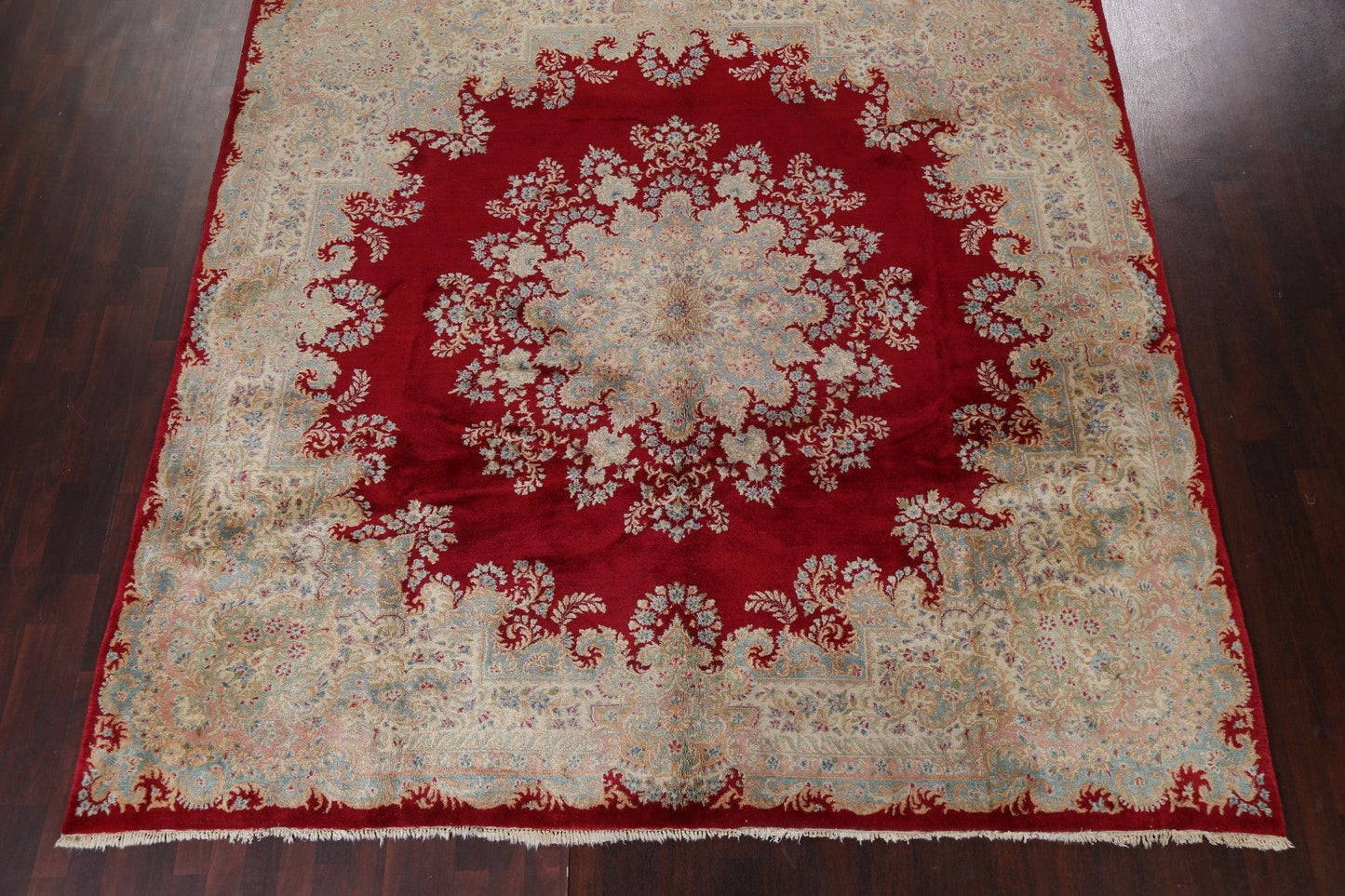 Vegetable Dye Kerman Persian Square Area Rug 10x10