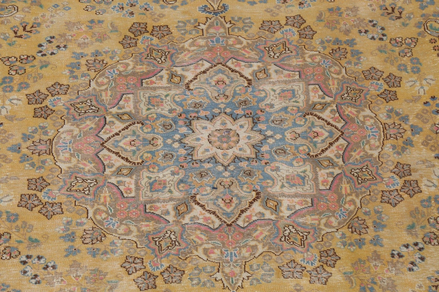 Handmade Wool Mashad Persian Area Rug 9x12