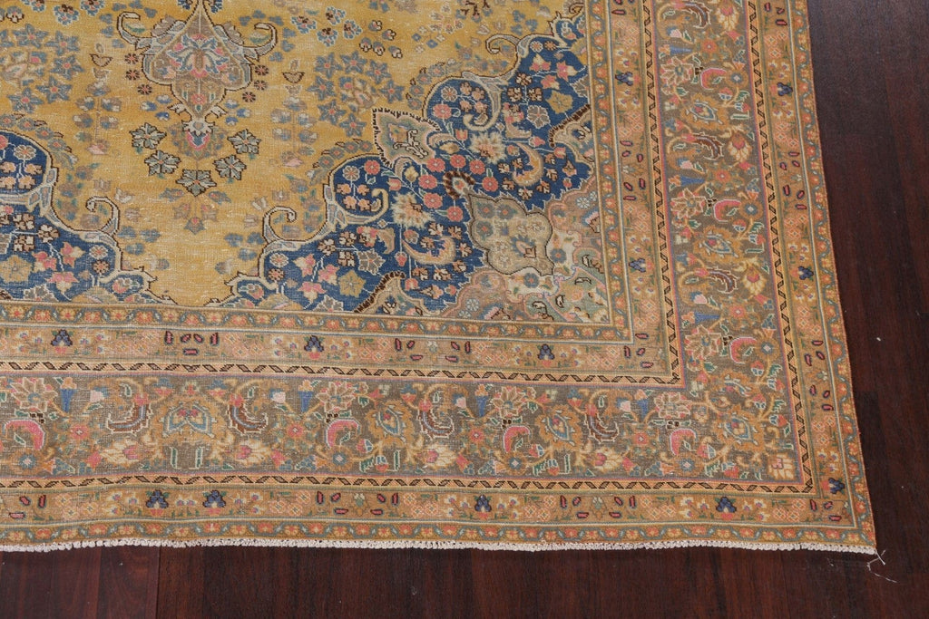 Handmade Wool Mashad Persian Area Rug 9x12