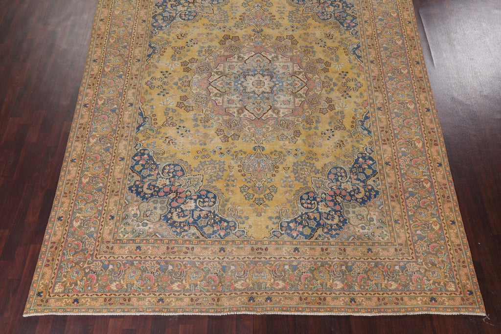 Handmade Wool Mashad Persian Area Rug 9x12