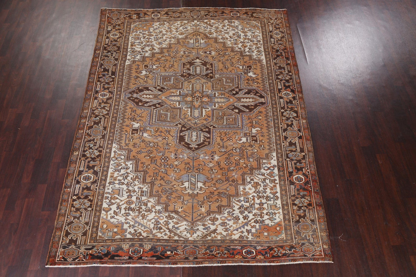 Vegetable Dye Wool Heriz Persian Area Rug 8x11