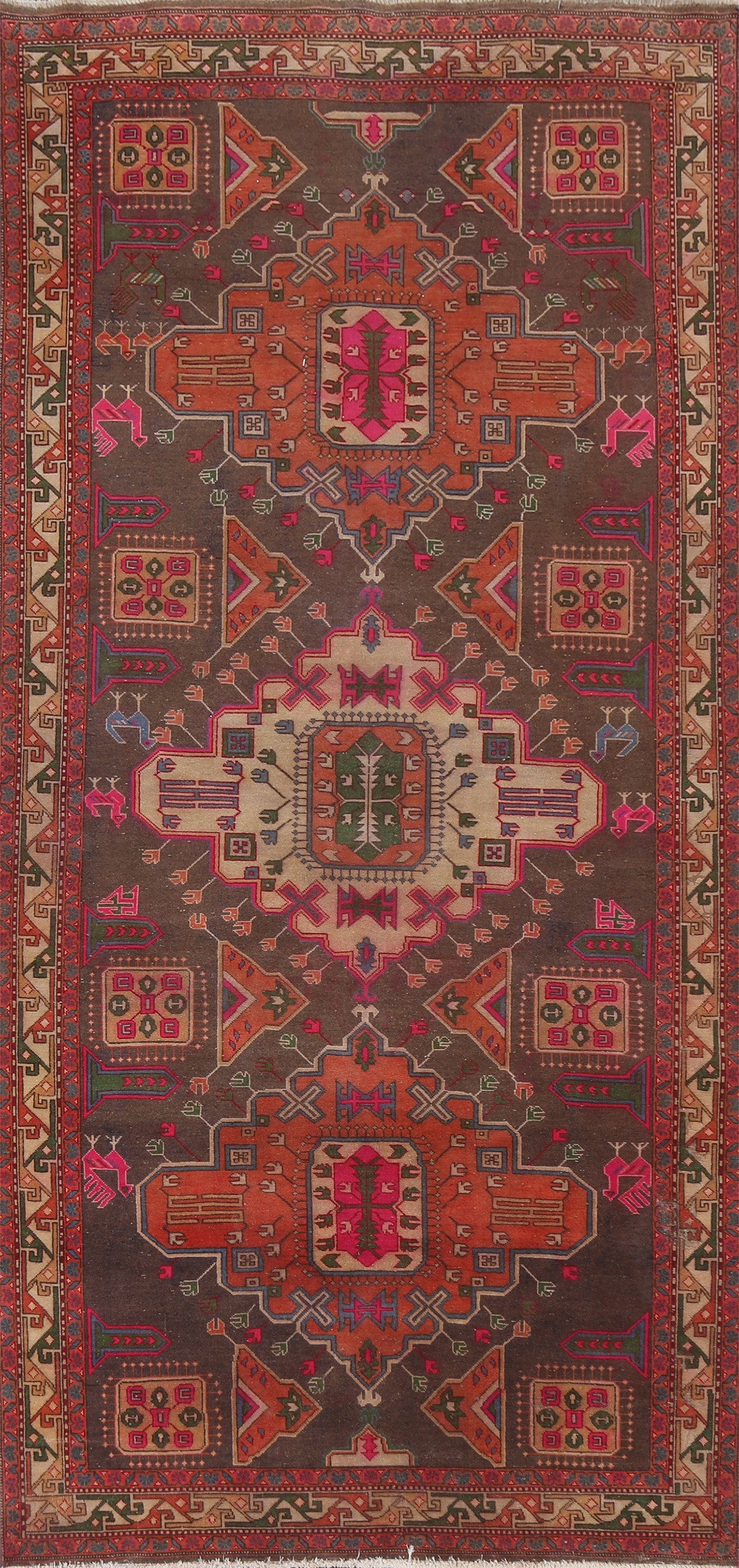 Tribal Meshkin Persian Area Rug 5x10