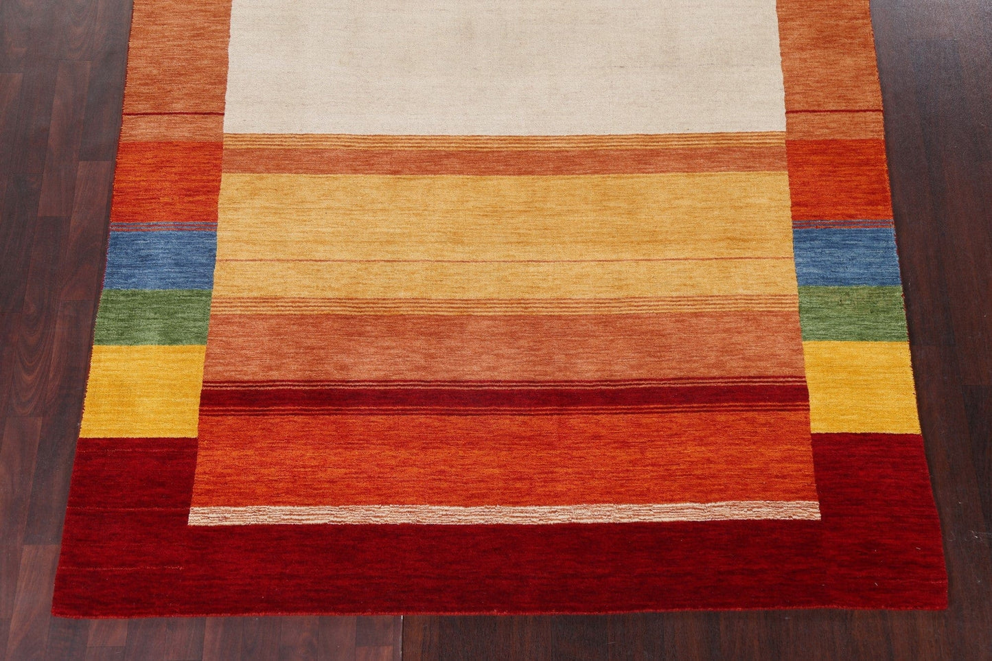 Contemporary Gabbeh Wool Area Rug 7x10