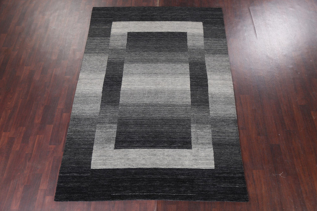 Contemporary Gabbeh Wool Area Rug 7x10