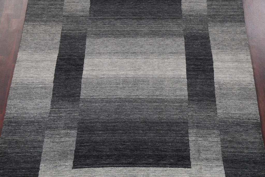 Contemporary Gabbeh Wool Area Rug 7x10