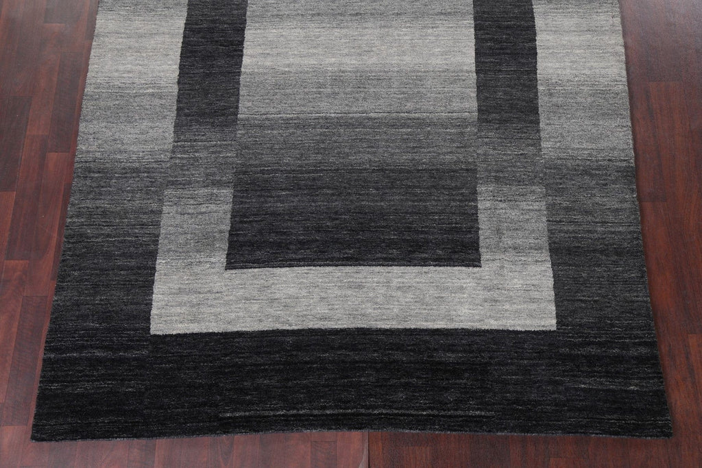 Contemporary Gabbeh Wool Area Rug 7x10