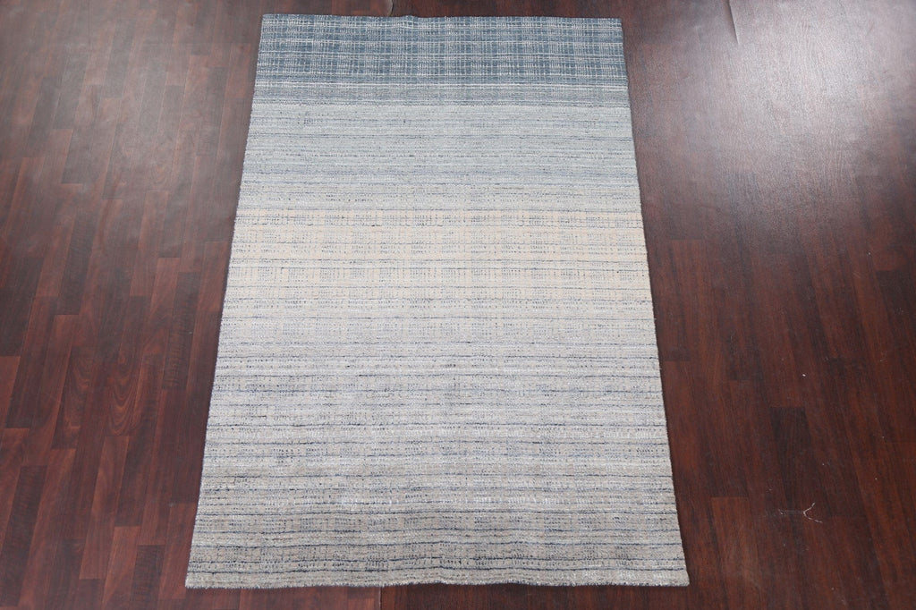 Contemporary Gabbeh Wool Area Rug 5x8