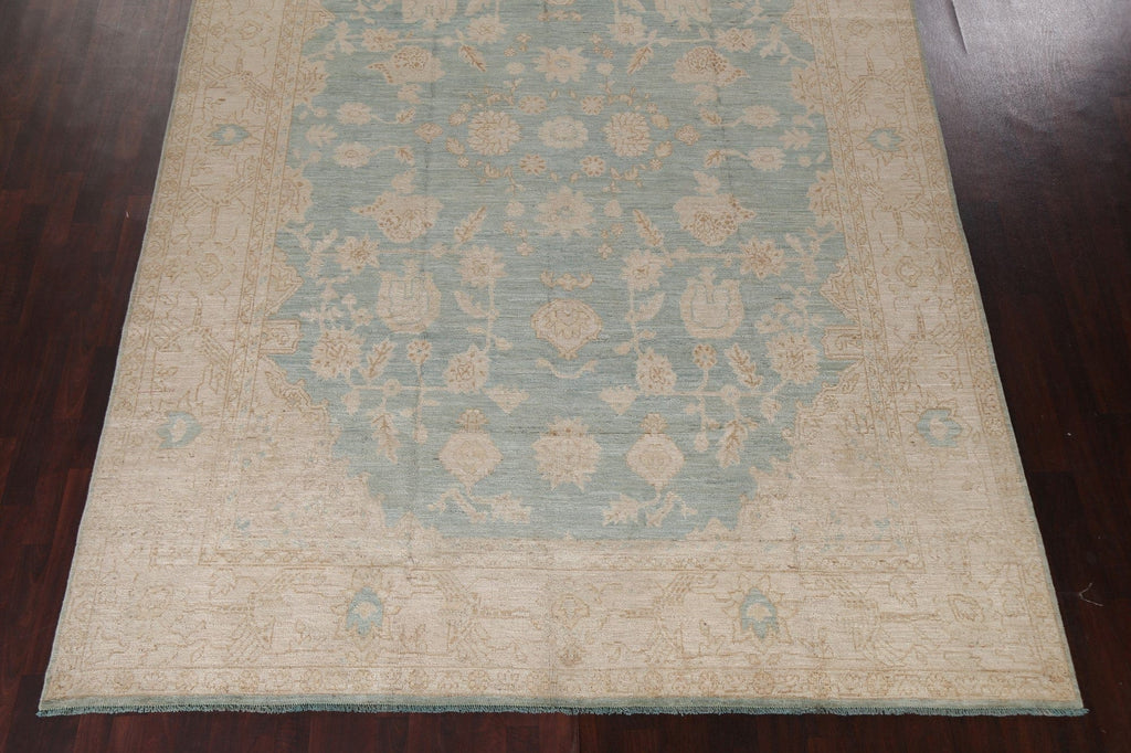 Vegetable Dye Muted Oushak Turkish Area Rug 9x12