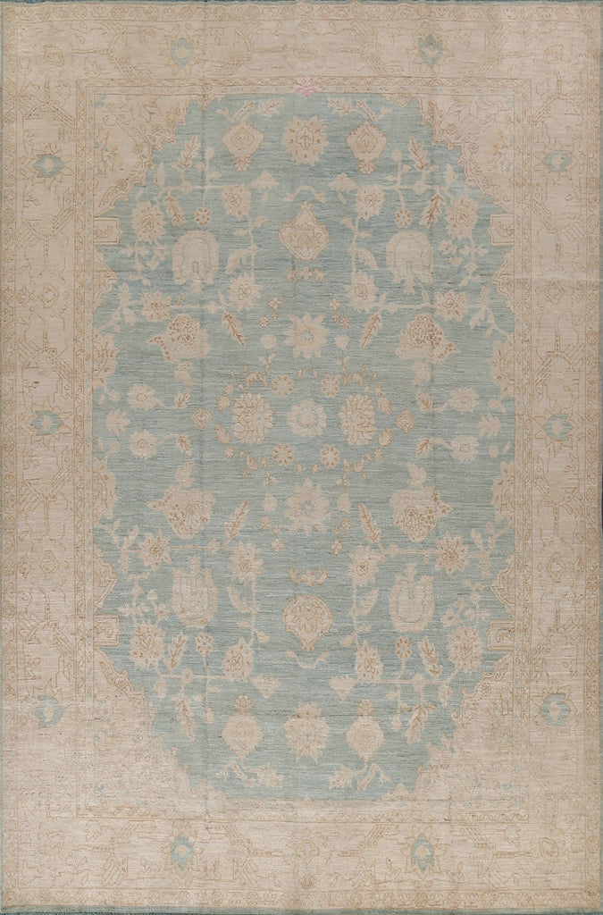 Vegetable Dye Muted Oushak Turkish Area Rug 9x12