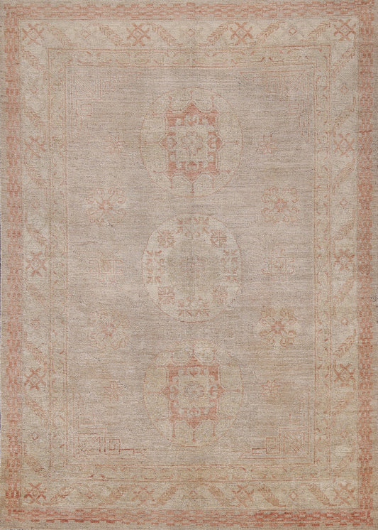 Vegetable Dye Khotan Turkish Area Rug 5x7