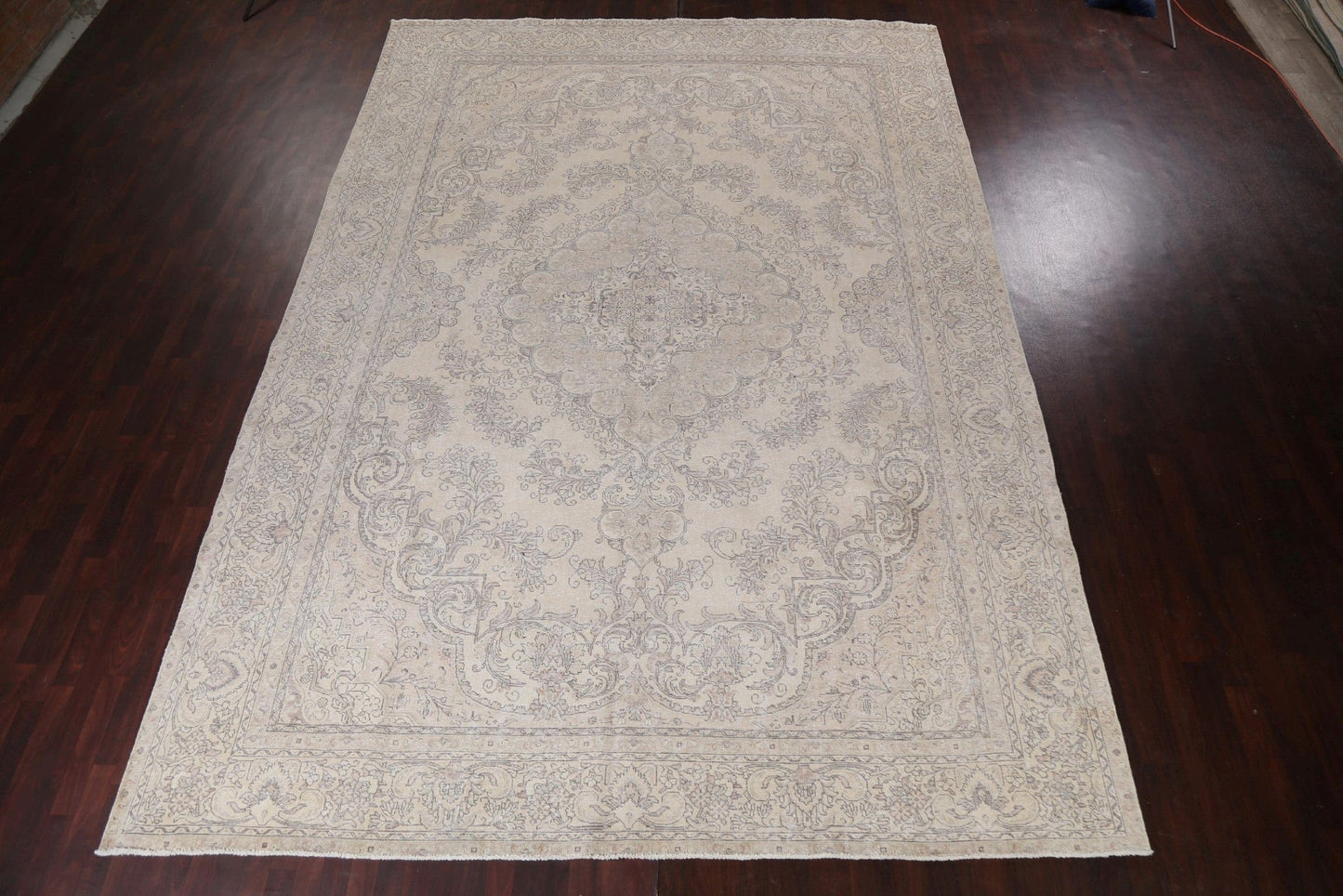 Large Distressed Tabriz Persian Area Rug 11x16