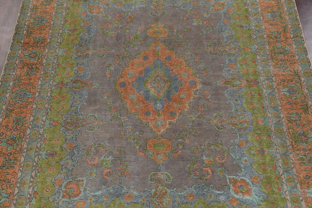 Distressed Tabriz Persian Area Rug 9x13