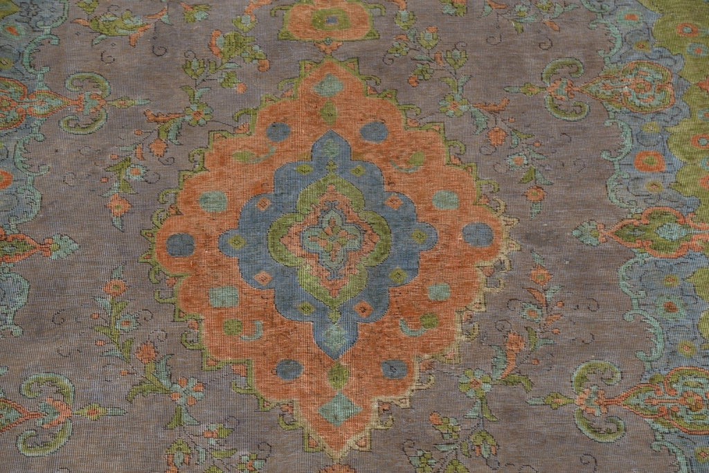 Distressed Tabriz Persian Area Rug 9x13