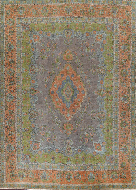 Distressed Tabriz Persian Area Rug 9x13