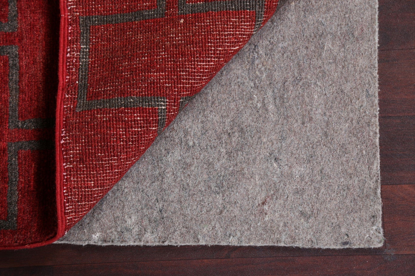 Red Gabbeh Kashkoli Wool Runner Rug 3x9