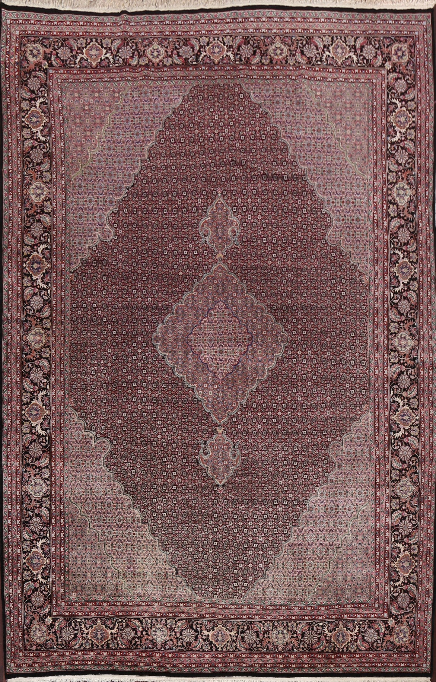 Vegetable Dye Tabriz Persian Area Rug 9x13