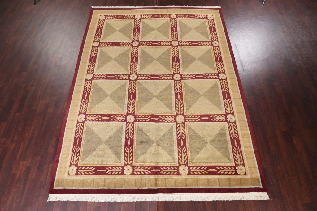 Vegetable Dye Nepalese Wool Area Rug 9x13