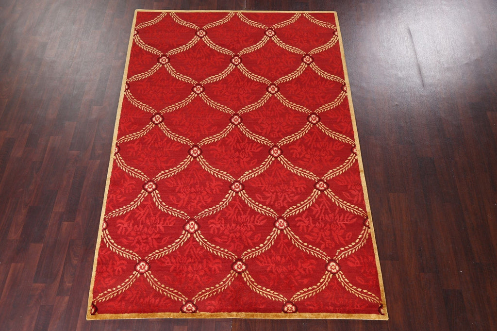 Vegetable Dye Nepalese Wool Area Rug 6x9