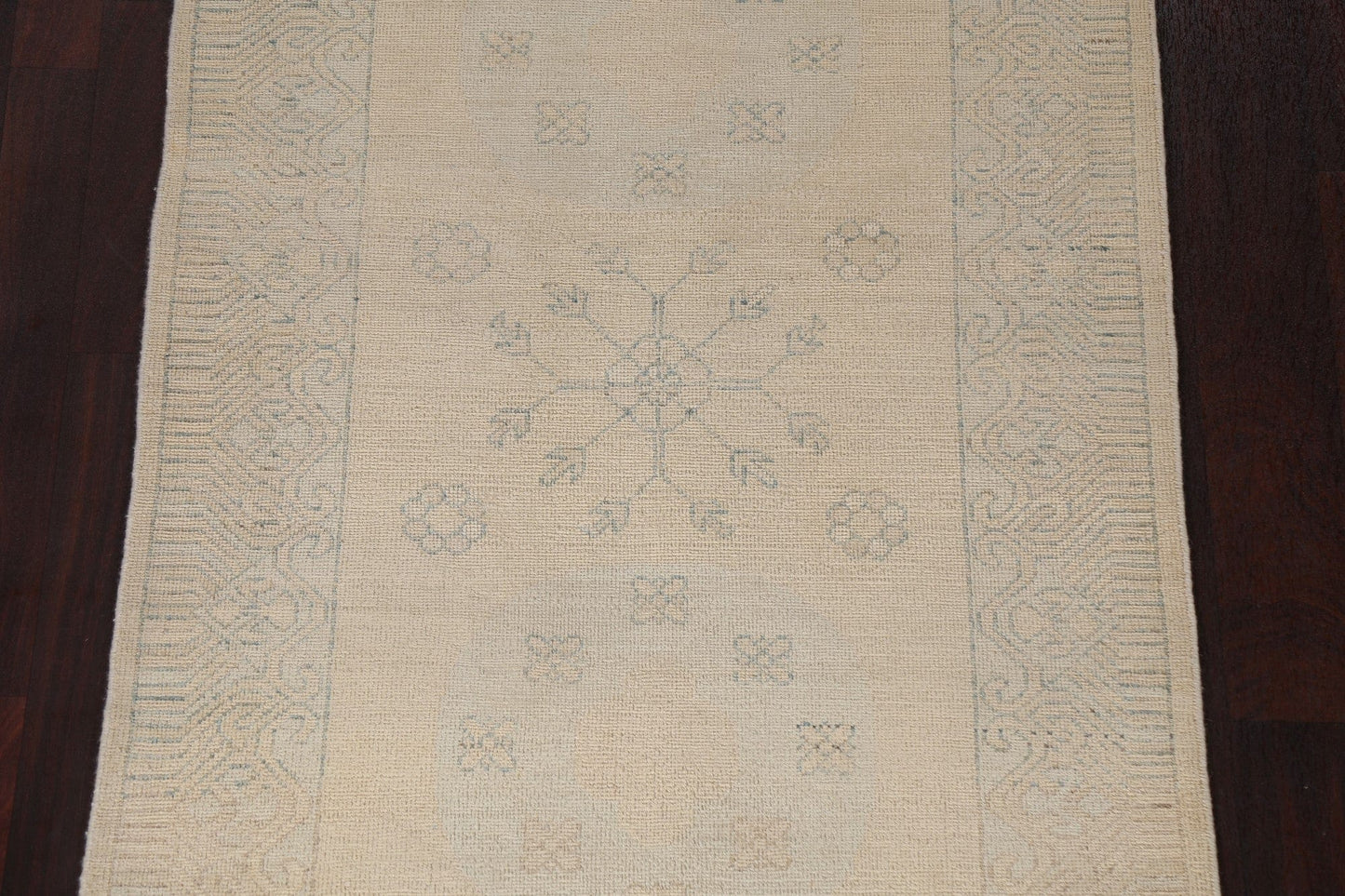 Vegetable Dye Khotan Turkish Runner Rug 3x10