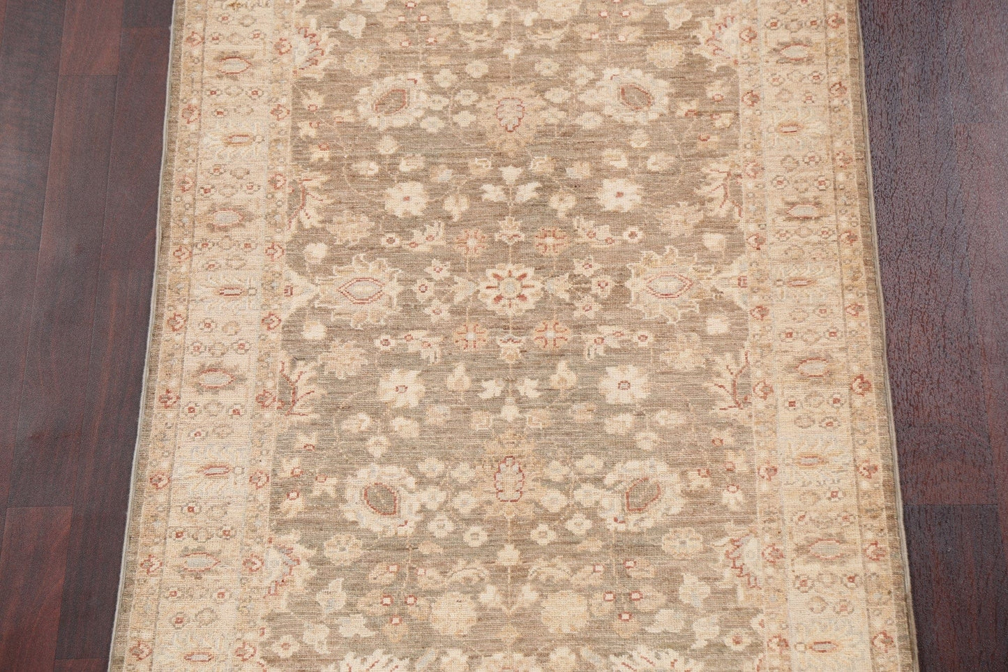 Vegetable Dye Handmade Chobi Peshawar Wool Rug 3x5