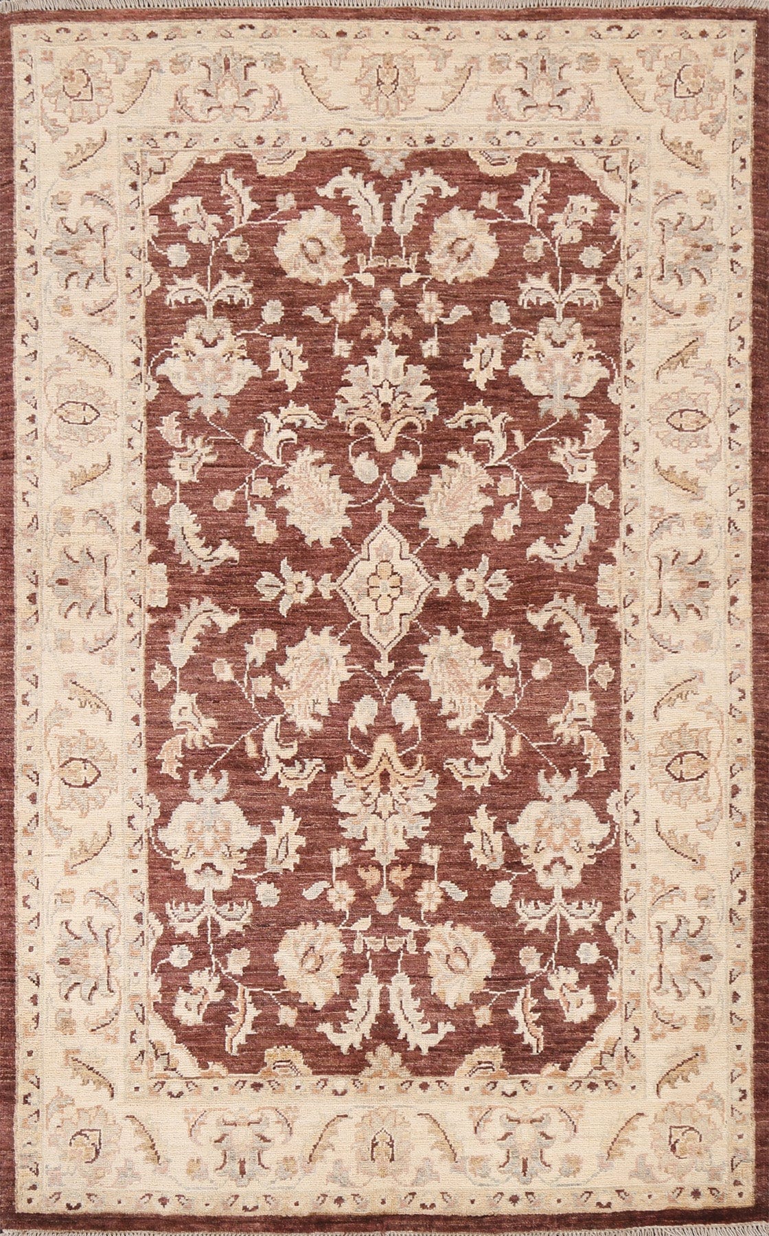 Vegetable Dye Chobi Peshawar Handmade Rug 3x5